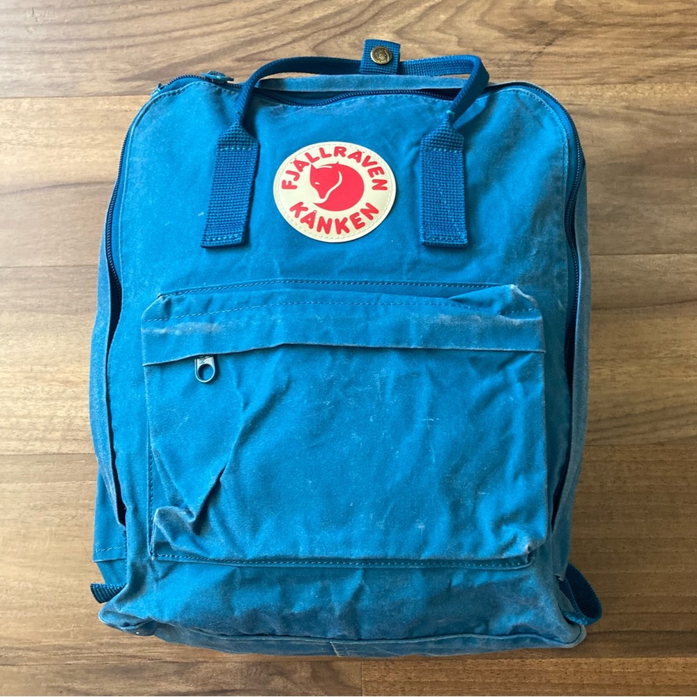 FjallRaven Kanken Blue Waxed Cotton  Backpack rucksack classic unisex